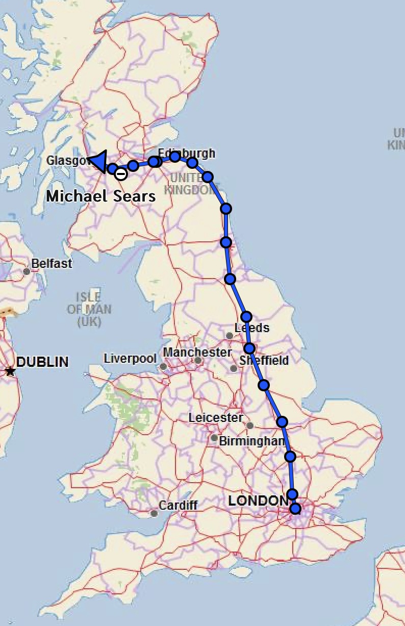 Day 0 post 4: Safely arrived in Milngavie